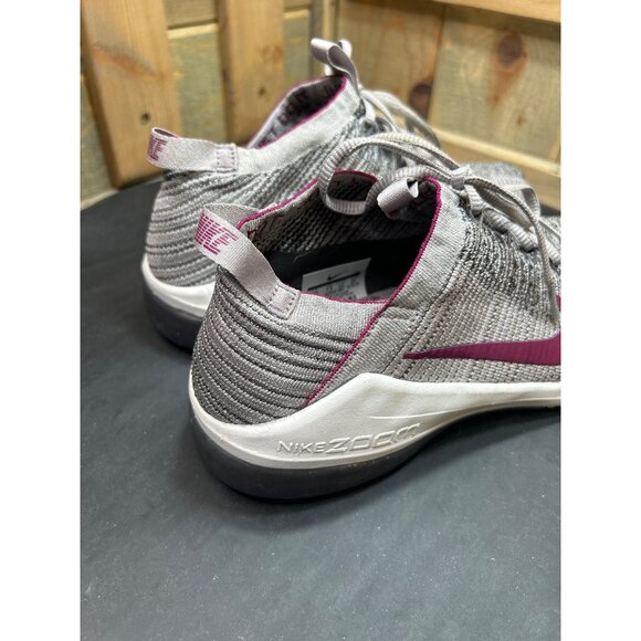 Nike Air Zoom Fearless Flyknit 2 Training Running Shoes US 10 Gray Purple Womens - Picture 4 of 9